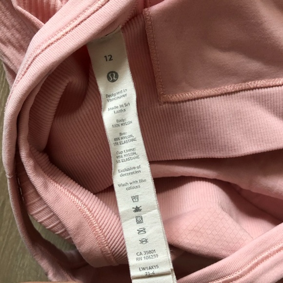 Lululemon Ebb to Street Tank Top
Light Support in Rose Blush Size 12 - Picture 10 of 11